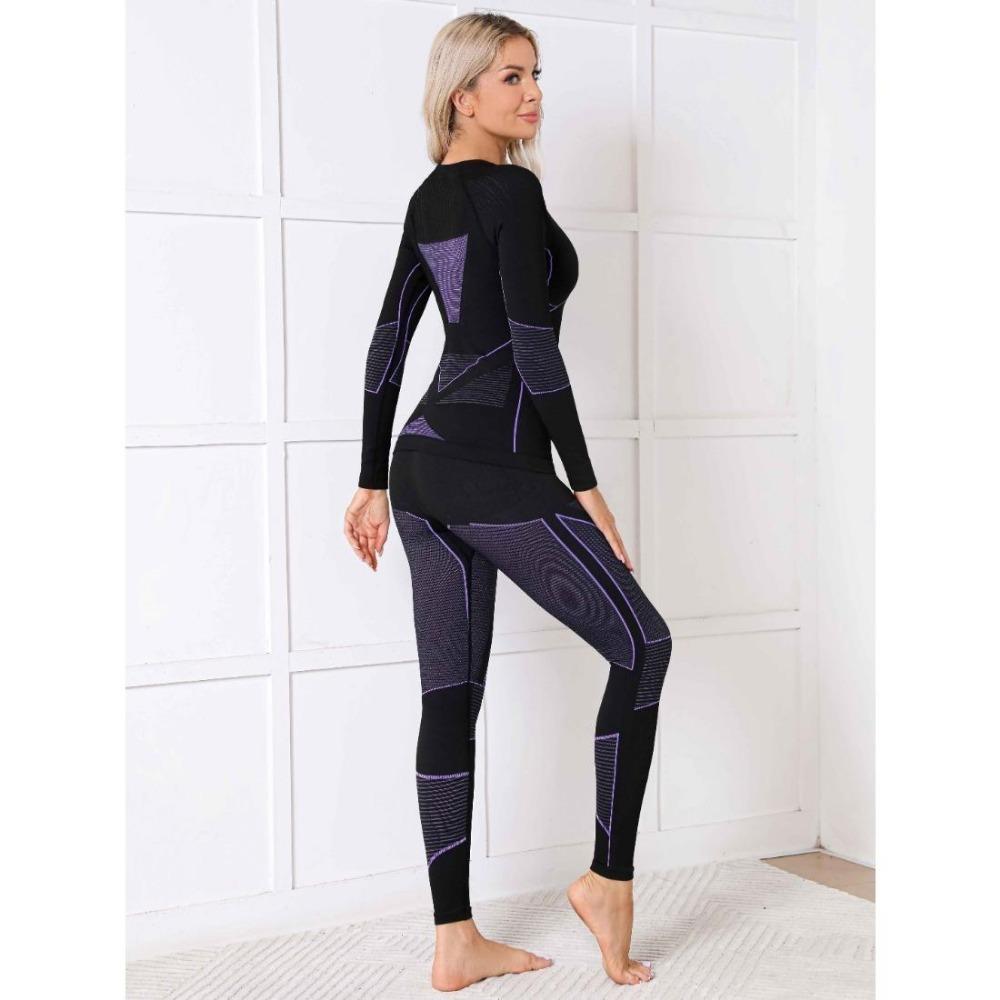 CHARMLEAKS Biancheria intima termica per donna, set di strati di base caldi invernali, top e pantaloni per il freddo