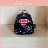 Cute Checkered Mini Cartoon Pattern Backpack Girl For