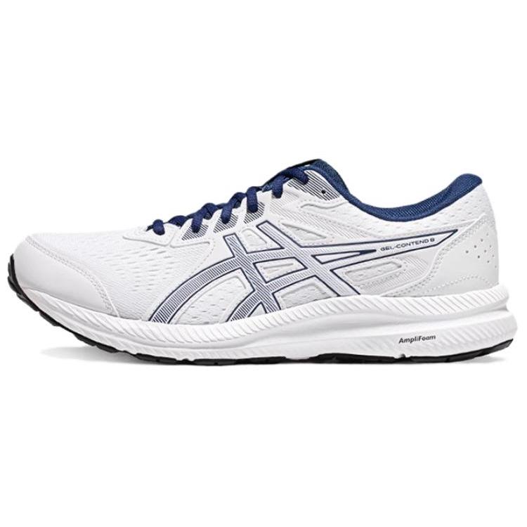 New Asics Gel Contend 8 White Blue Expanse 1011B492-104