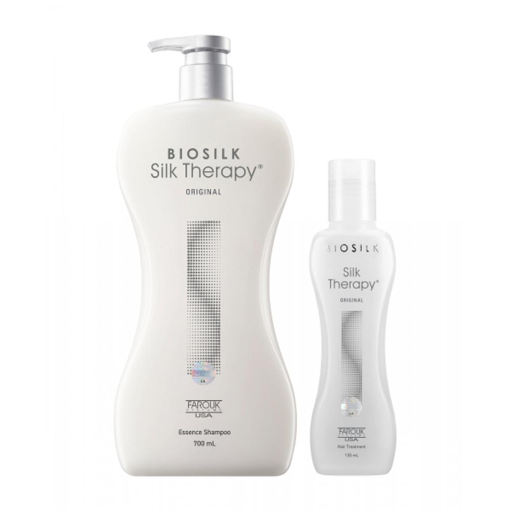 Silktherapy Original Essence Shampoo 700ml + Original Essence 130ml NONE