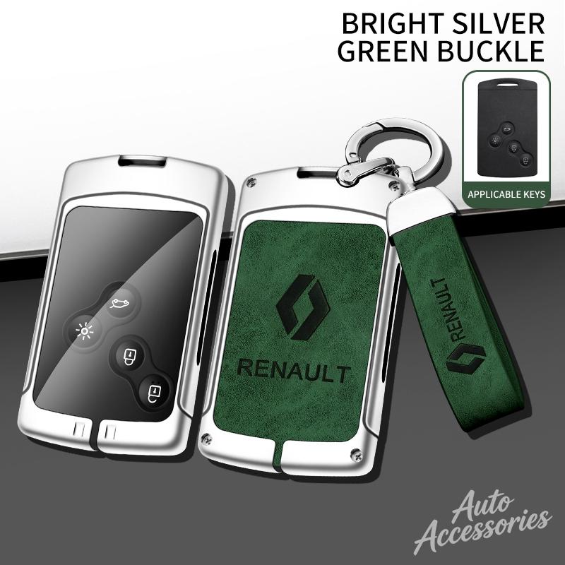 Leather Car Key Case For Renault Megane Grand Scenic Kadjar Laguna Koleos Fluence Talisman Espace Dacia Sandero Protection Shell PP2