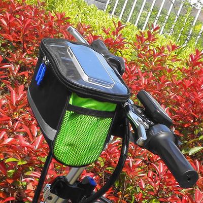 Cykel Framrörsväska Vattentät Reflexremsa Cykel Styreskorg Packning Cykling Främre Ram Pakethållare Cykeltillbehör