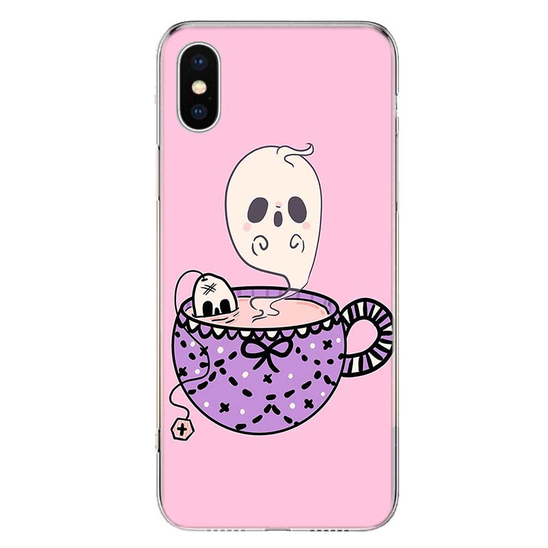 Pink Cat Skull Sorceress Witch Phone Case For iPhone 11 12 13 Mini 14 15 Plus 17 Air 16 Pro Max 16E 7 8 SE 2020 Customized Print