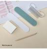 In-Stock 5-Piece Manicure Set: Nail File, Buffer, Polishing Block, Wooden Stick, Horn Brush