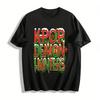 Christmas Limited KPOP Demon Hunters Printed Top K-pop Fans Festive Vibe Casual T-shirt Pure cotton T-shirt