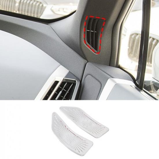 Silver Steel Interior Window Triangle A-Pillar Cover Trim For BMW IX I20 -24