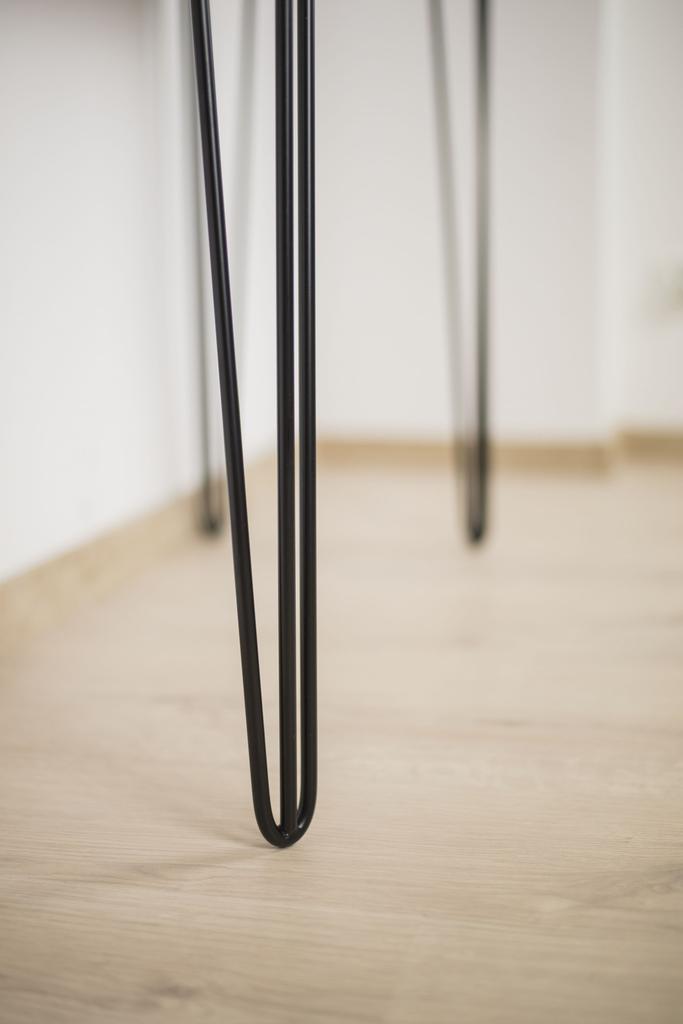 Juego de Patas Horquilla Loft 4 piezas, negro mate, altura 71 cm