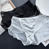 Ladies Spring and Summer Lotus Leaf Edge Mesh Ice Silk Lace Sexy Underwear