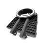 Fog Light Bezel Cover For Volkswagen Tiguan 2012-2018 Front Bumper Lamp Frame With Black/Chrome Ring Car Light Accessories