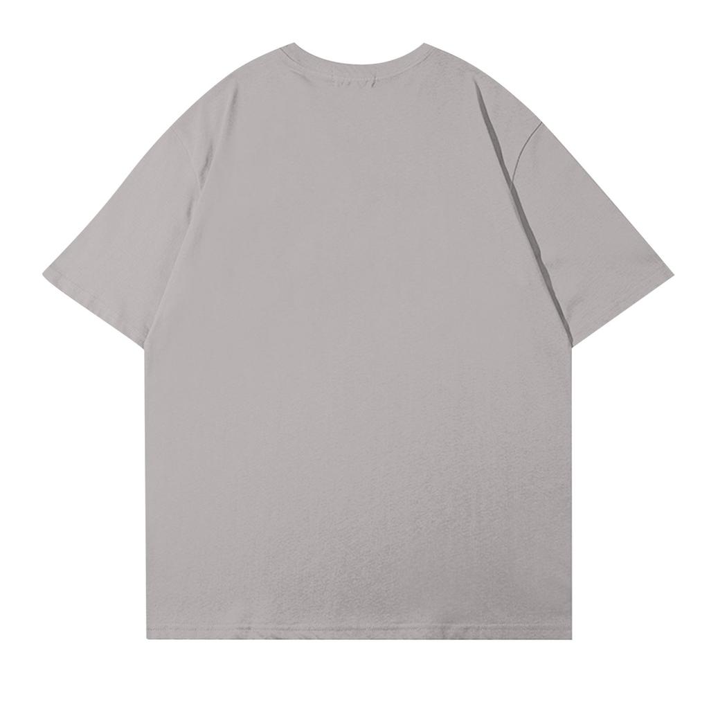 Maglione girocollo a maniche corte stampato casual alla moda da donna