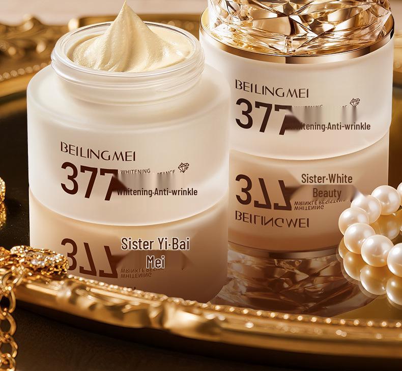 377 Whitening & Anti-Wrinkle Nourishing Cream - Freckle Remover & Skin Brightening Emulsion for Hydration & Firmness.