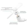 Mini Phone Fan Plug and Play Universal 3 Interfaces Lightweight Cooling Fan for Summer Outdoor Camping Hiking