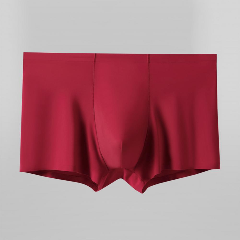 Men Boxer Briefs Men's Seamless Mid-rise Boxer Briefs Quick Drying Breathable Panties Slim Fit High Elasticity Underwear