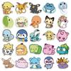 10/30/50pcs Kawaii Anime  Stickers Cute Pikachu Psyduck Cartoon Decals Water Bottle Luggage Phone Sticker Decoration Toy