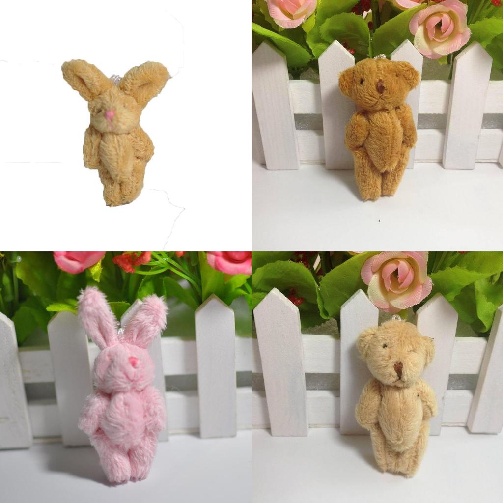 Adorable Mini Cute Plush Toy Tiny Rabbit Bear Doll With Soft And Cozy Feel