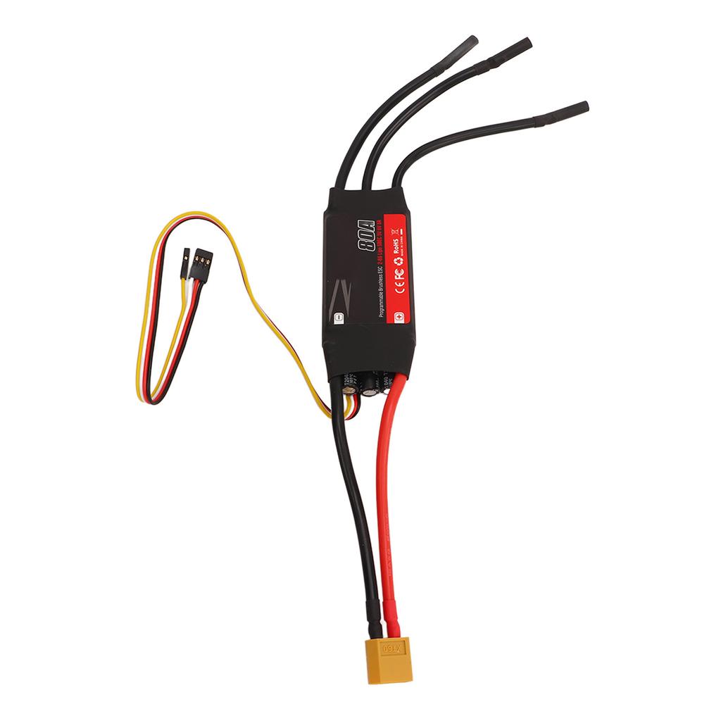80A Brushless ESC 32 Bit Processor RC Brushless Motor Electric Speed Controller Part for DIY RC