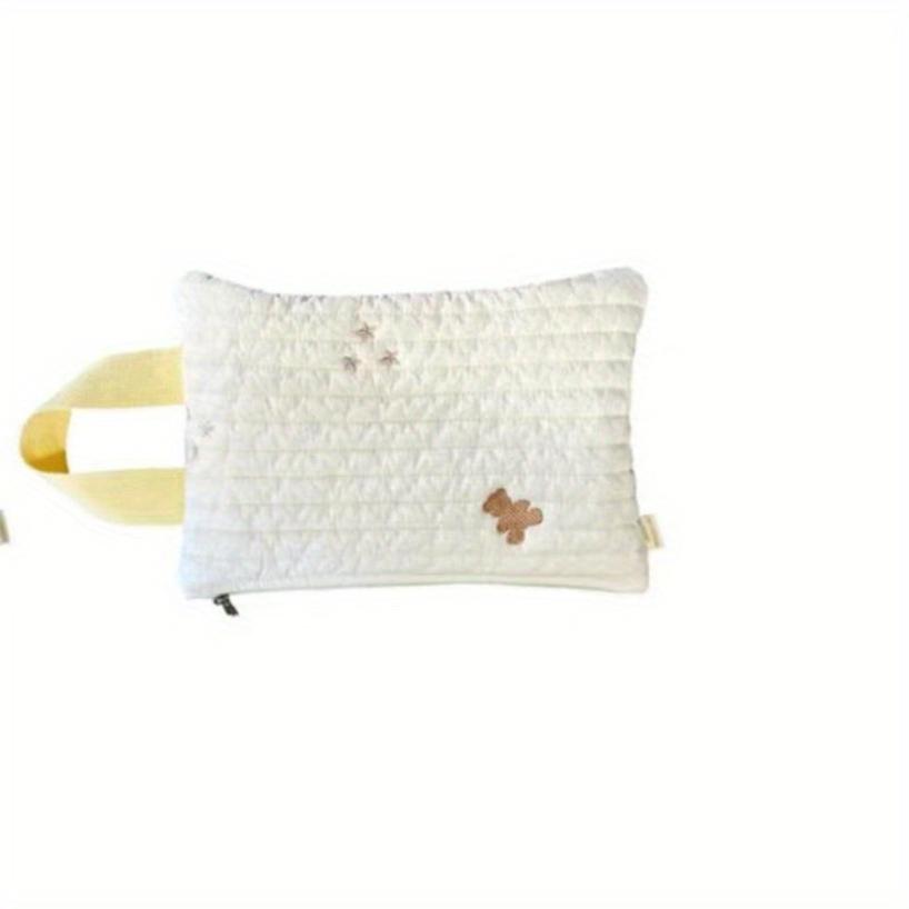 1 Pcs Embroidered Tissue Cover Removable Tissue Bag Paper Holder Storage Cotton Tissue Box Wet Tissue Storage Bag Convenient