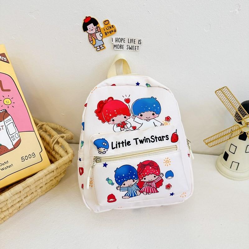 Hello Kitty Kuromi Cinnamoroll My Melody Printed Children Backpack For Daily Use