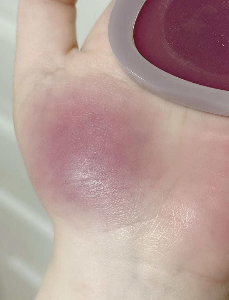A Cool and Pure Sense of Desire That Is Overflowing~ Li Meng Dual-Use Lip and Cheek Blush Cream Y05 Milky Apricot Nude Pink 06 Cool Purple Plum Color