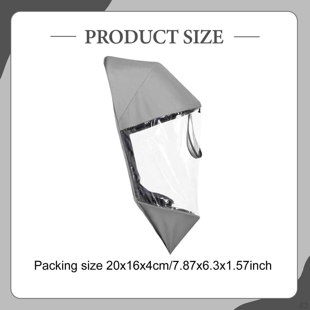 Klarer Regenschutz, Reise Wetter Winter Outdoor Wasserdicht Winddicht für Park Kinderwagen Camping