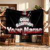 Ollie Bearman (1) Personalized Name Blanket Soft Cozy Gift for Sofa Bed Couch Home Decoration