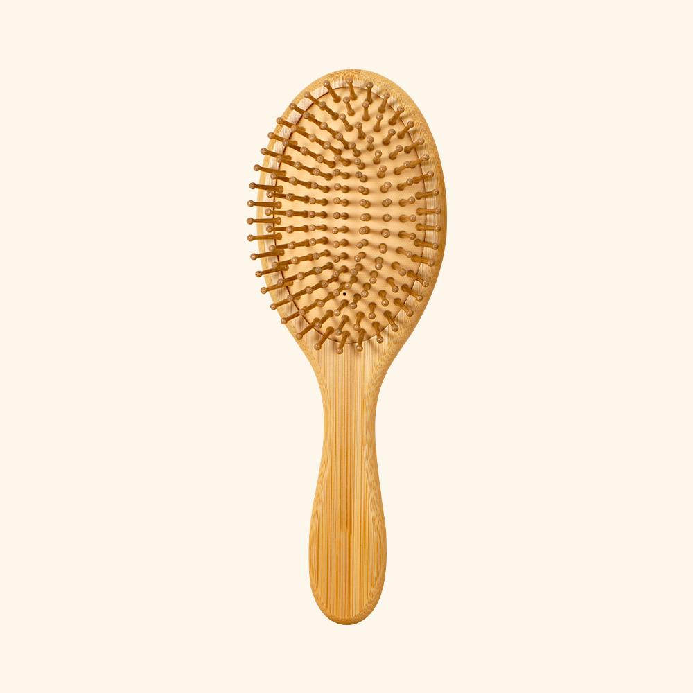 Bamboo Cushion Comb Set: Bristle & Non - Bristle Options, Scalp Massage, Anti - Static Detangler for All Hair, Home Styling Tool