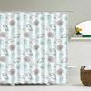 Sunlight Beach Waterproof Fabric Shower Curtains 3D Printing Palm Tree Bath Curtain For Bathroom Bathtub Decoration With Hooks