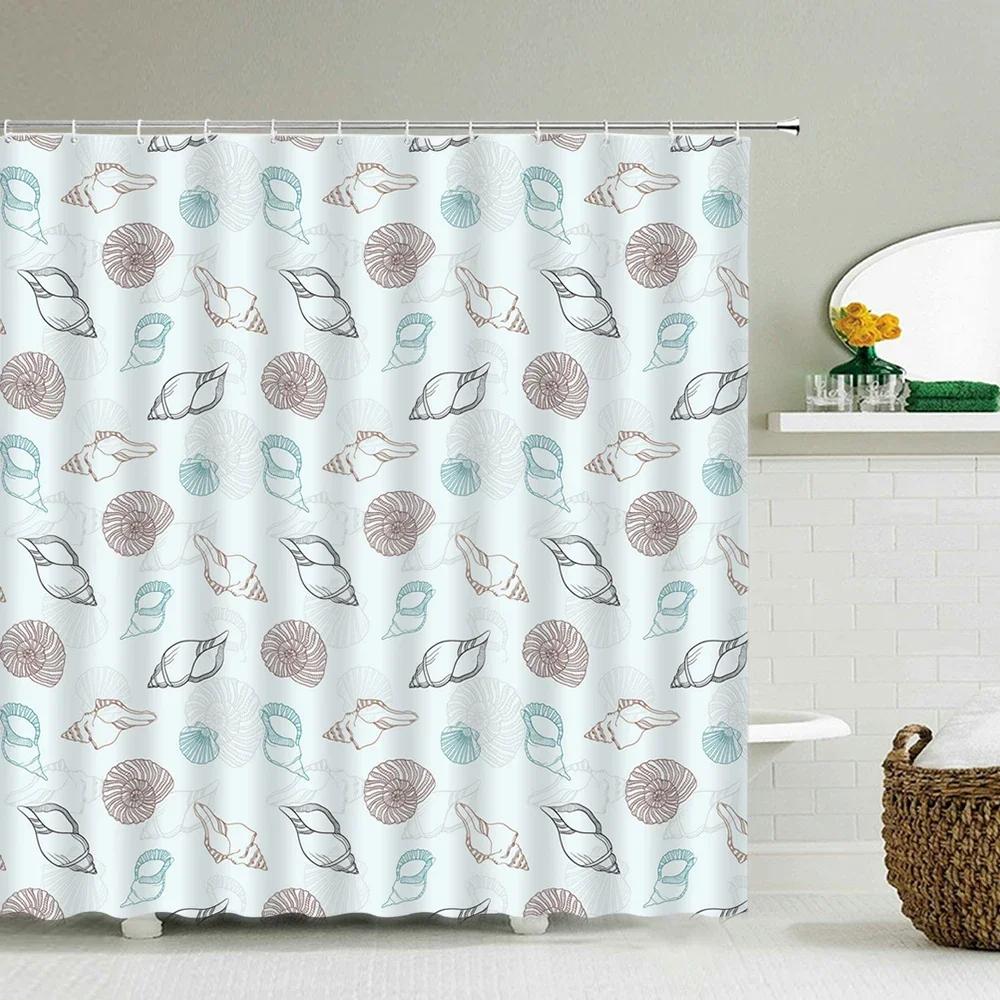 Sunlight Beach Waterproof Fabric Shower Curtains 3D Printing Palm Tree Bath Curtain For Bathroom Bathtub Decoration With Hooks