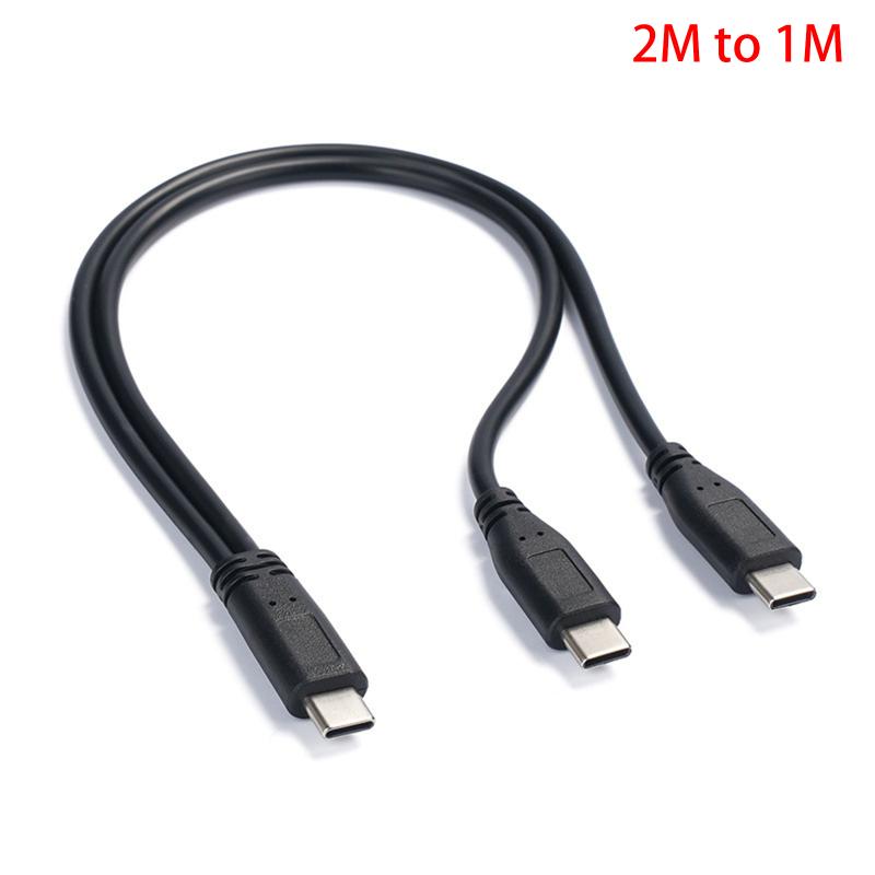 

Usb C Cable Splitter Type C 1 To 2 Extension Cable Wire For Pc Phone Tablet 15W 3A Power Adapter Cord Charging Converter Line A