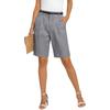 Women's Color Casual Fashionable Breathable Loose Cotton Linen Five Quarter Pants