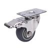 Lenkrolle 3 Zoll 304 Edelstahl TPR Leise Multifunktional 360 Grad Schwenkrollen mit