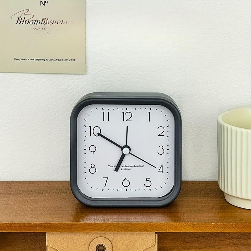 

Personalized Square Simple Alarm Clock Three-dimensional Fashion Home Decoration Alarm Clock Student Digital Creative Desktop Learning Alarm Clock