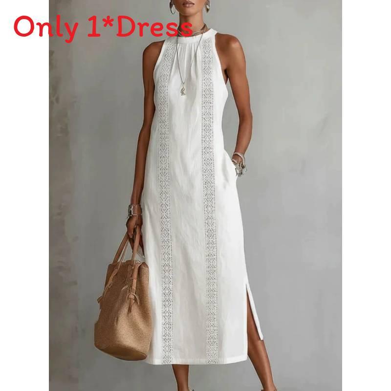 Polyester Solid Color Loose Long Shirt Dress For Casual Wear And Summer Fashion