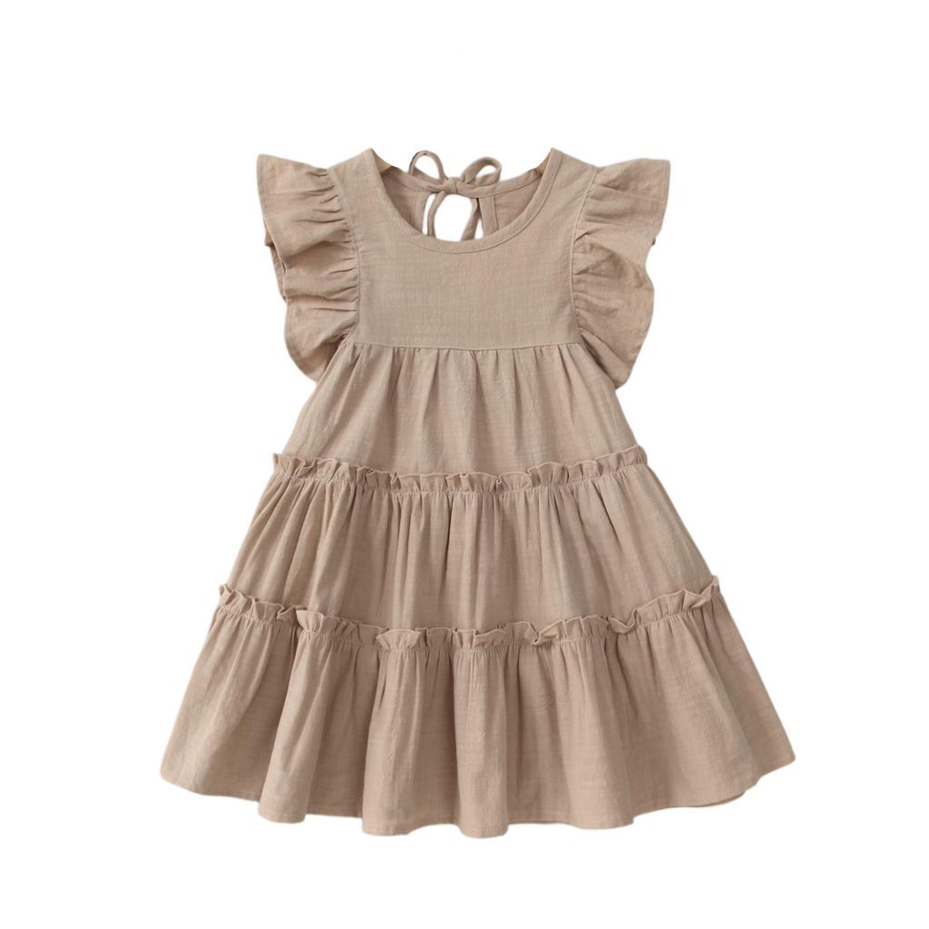 Children Summer Class A Leisure Cute Girls Sweet Wind Ruffled The Princess Skirt