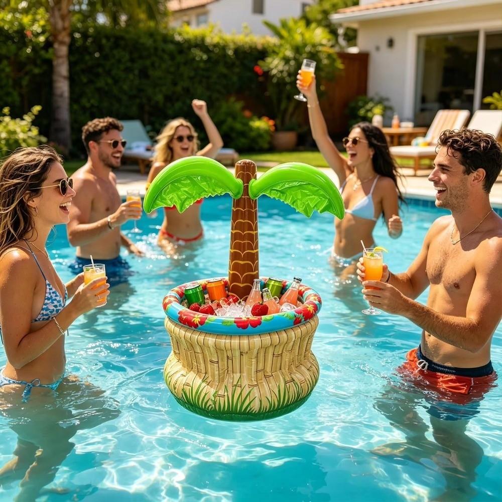 Blow Up Design Inflatable Pool Float PVC Material Floating Bar Tray Swimming Accessory