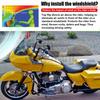 For Harley Road Glide CVO/SE FLTR/I FLTRX 1998-2013 Motorcycle 12.5" Wind Deflector Cowling Windscreen Front Fairing Windshield