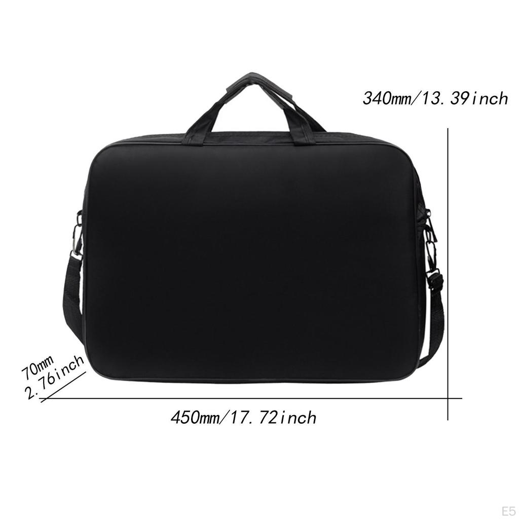 Sacoche pour ordinateur portable, étui de transport, classique, haut de gamme, grand format, en nylon, bandoulière, pour hommes et femmes