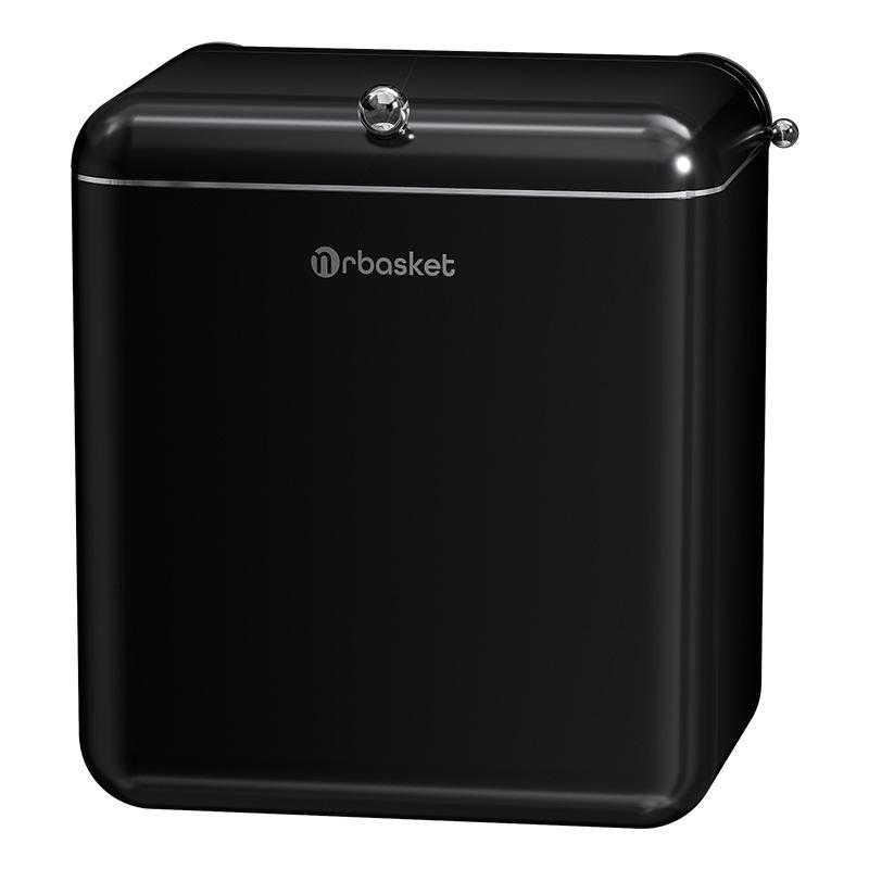 Wall-Mounted Suction Cup Trash Can with Lid – Large, Stylish Bathroom and Living Room Waste Basket