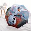 1pc Olaf Automatic Open/CloseUmbrella-CuteUmbrella with Cute Design, Portable 3-Fold Compact Umbrella for Men & Women, Valentine's Day Mothe
