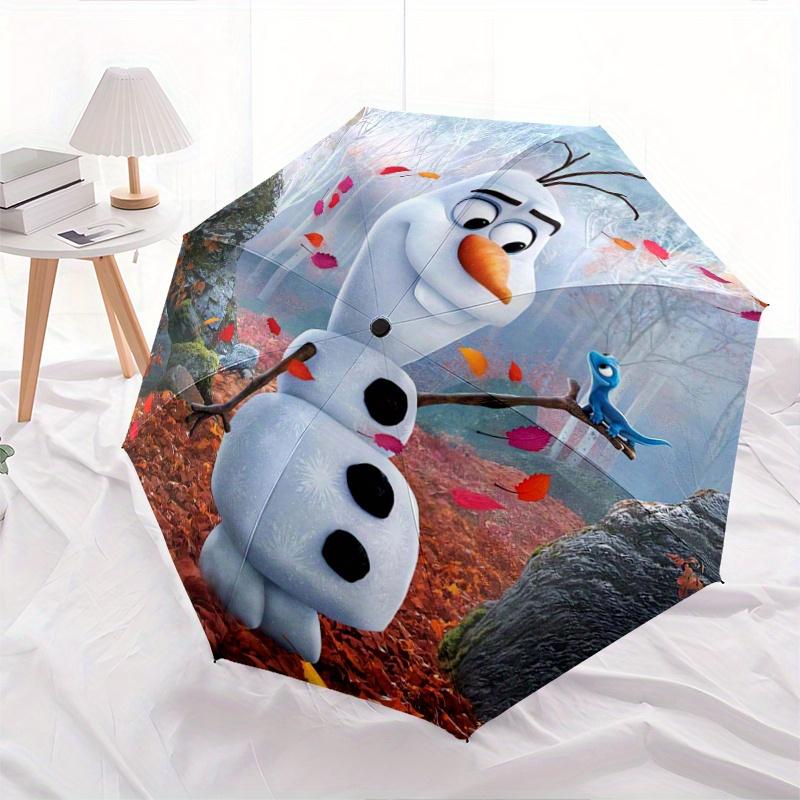 

1pc Olaf Automatic Open/CloseUmbrella-CuteUmbrella with Cute Design, Portable 3-Fold Compact Umbrella for Men & Women, Valentine s Day Mothe