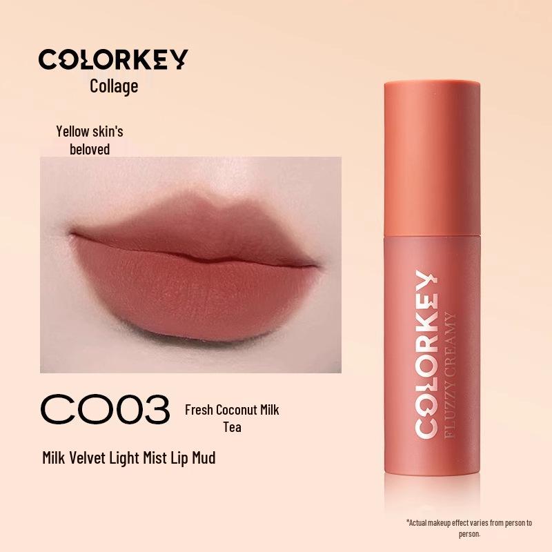 

Colorkey Lip Mud: Nude Matte Non-Transfer Lip Gloss and Lipstick