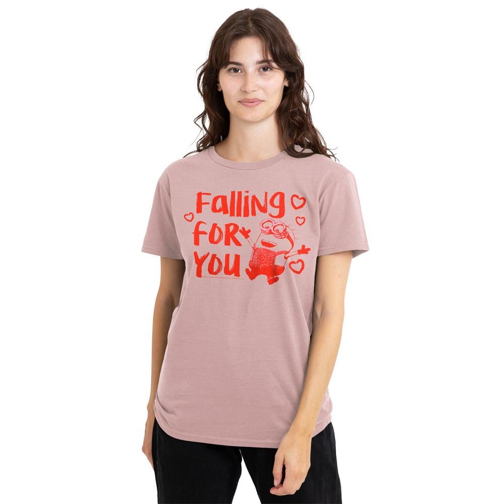 Minions Unisex Adult Falling For You Ladies T-Shirt