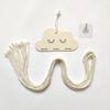 2 Pcs Wooden Cloud Hair Clip Organizer with Princess Headband Accessories, DIY Storage Hanging Pendant for Office Home Desktop Tabletop Organizer