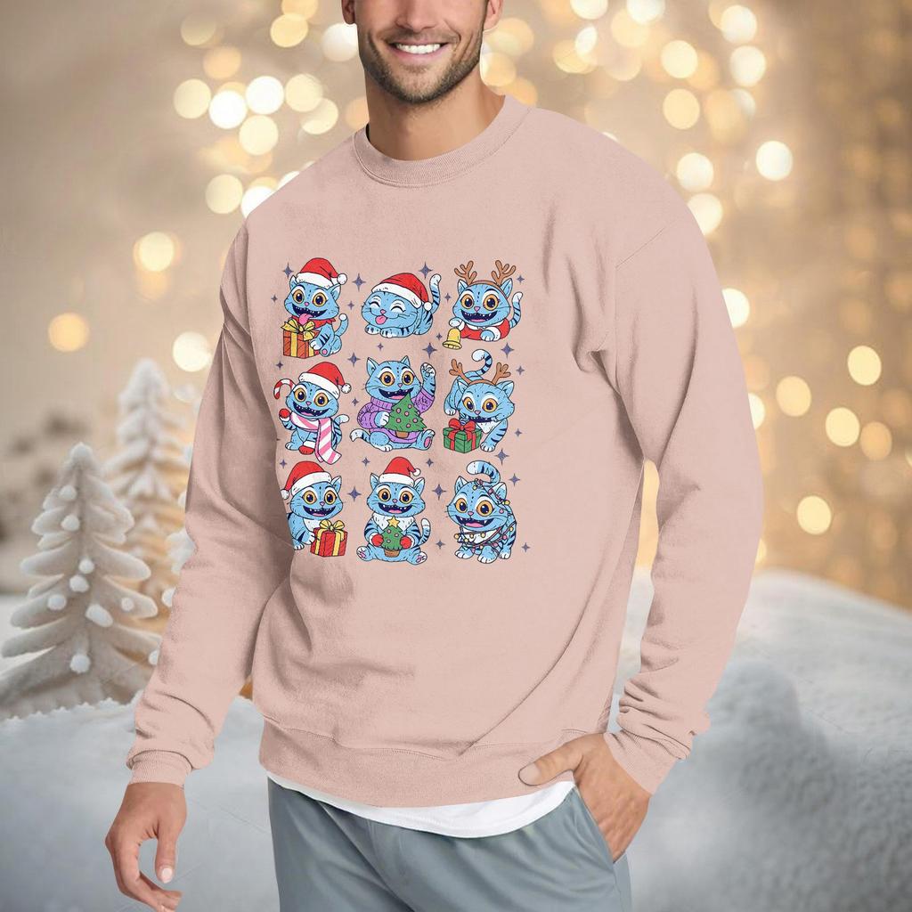 Men's Casual Sweatshirt With Fun Film-Themed Print