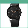 Minimalist Mens Quartz Watch With Stainless Steel Band For Business Casual Wear