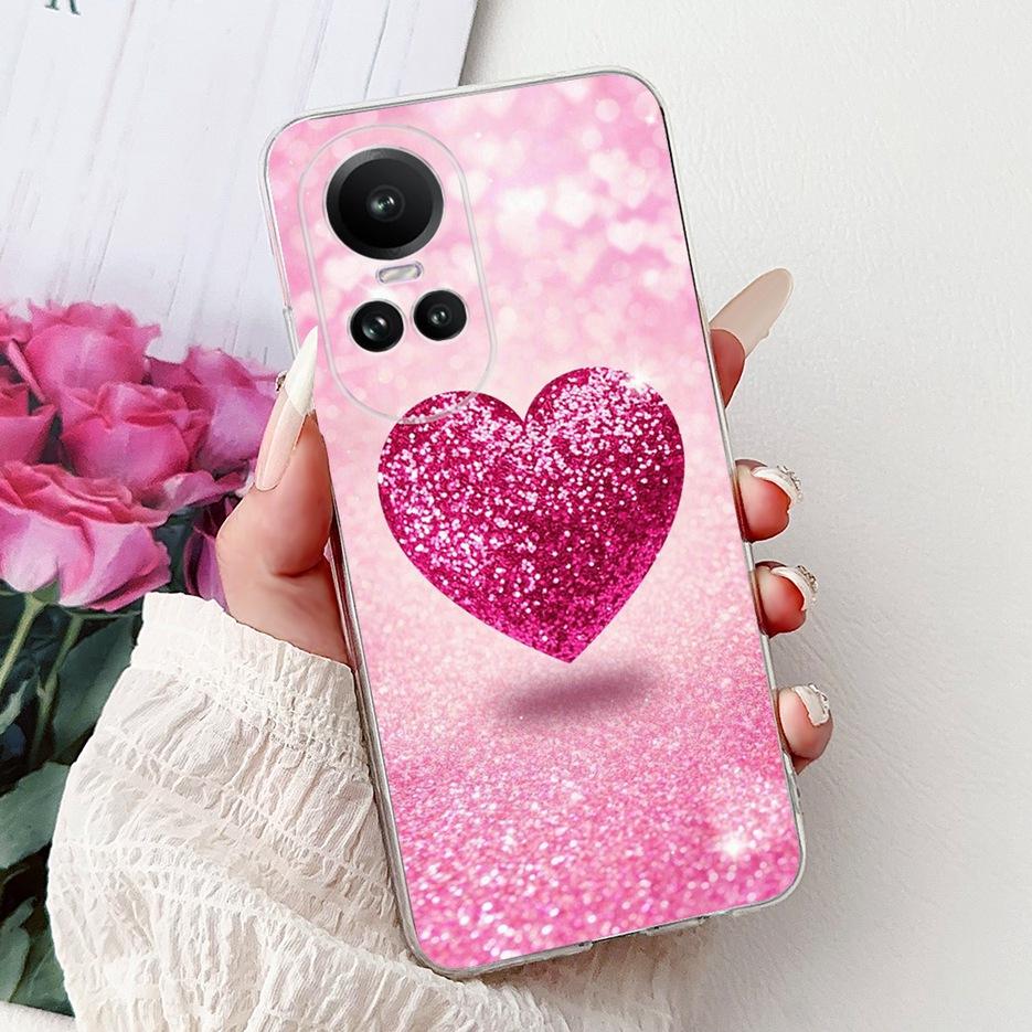 For Oppo Reno 10 5G Case CPH2531 Luxury Fashion Painted Cover Soft Slim Phone Case For Oppo Reno 10 Pro Plus Reno10 Pro+ 5G Bags