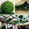Round Artificial Plant Ball Simulation Leave Grass Ball Hanging DIY Decortion For Home Office Private Homes Restaurants Schools