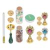 Wachs Stempel Kit Klar Gravur Abnehmbare Griff Feine Ceraceous Exquisite Verarbeitung Stempel Wachs Ofen