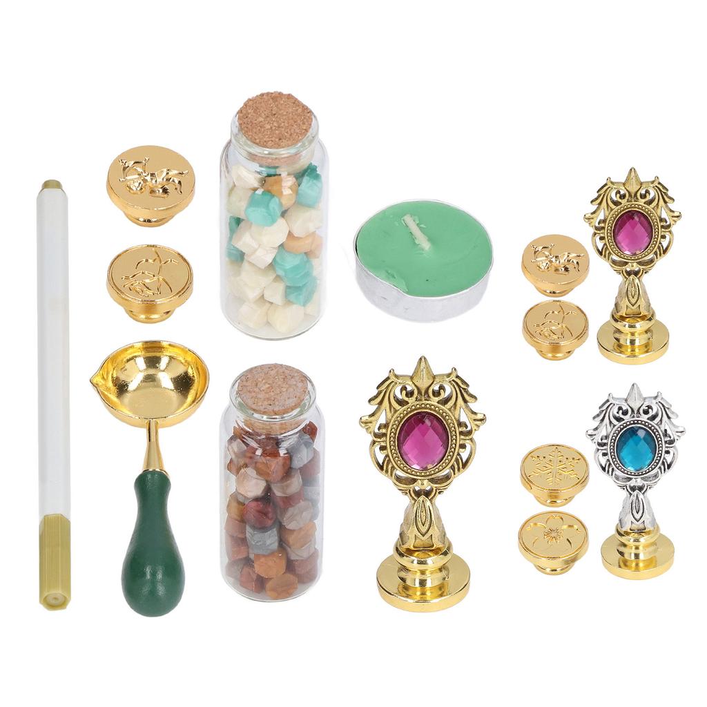 Wachs Stempel Kit Klar Gravur Abnehmbare Griff Feine Ceraceous Exquisite Verarbeitung Stempel Wachs Ofen