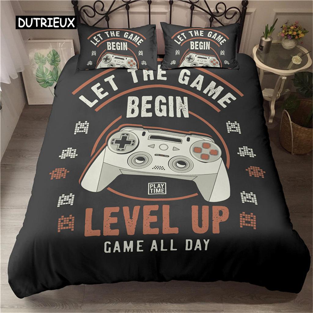 3D Printed Bedding Set Unisex Adults Teens Game Queen King Single Duvet Cover With Pillowcase Bedclothes